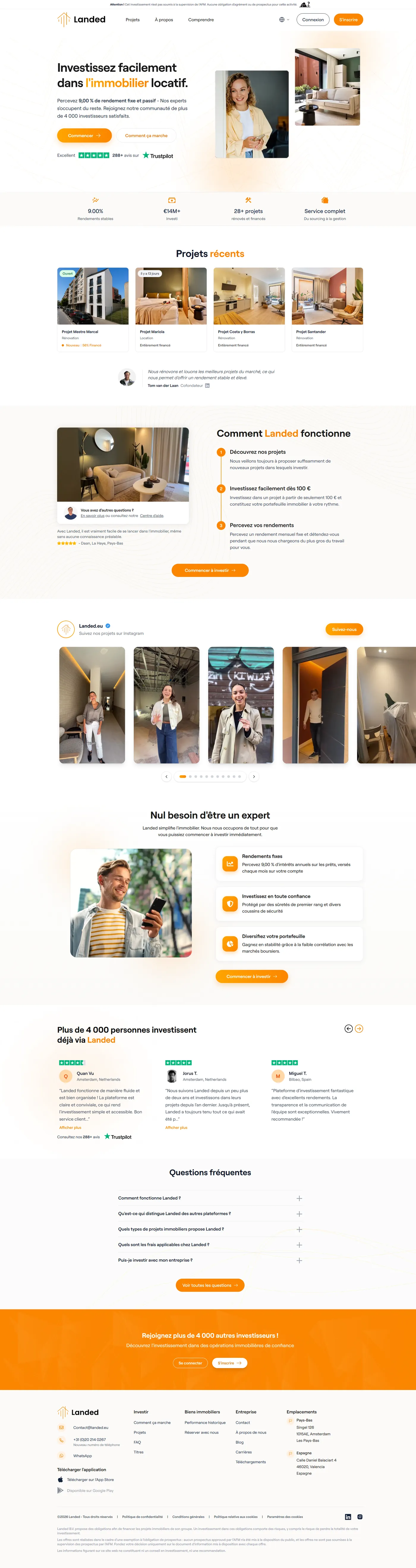 Valvest → Landed.eu — aperçu 2