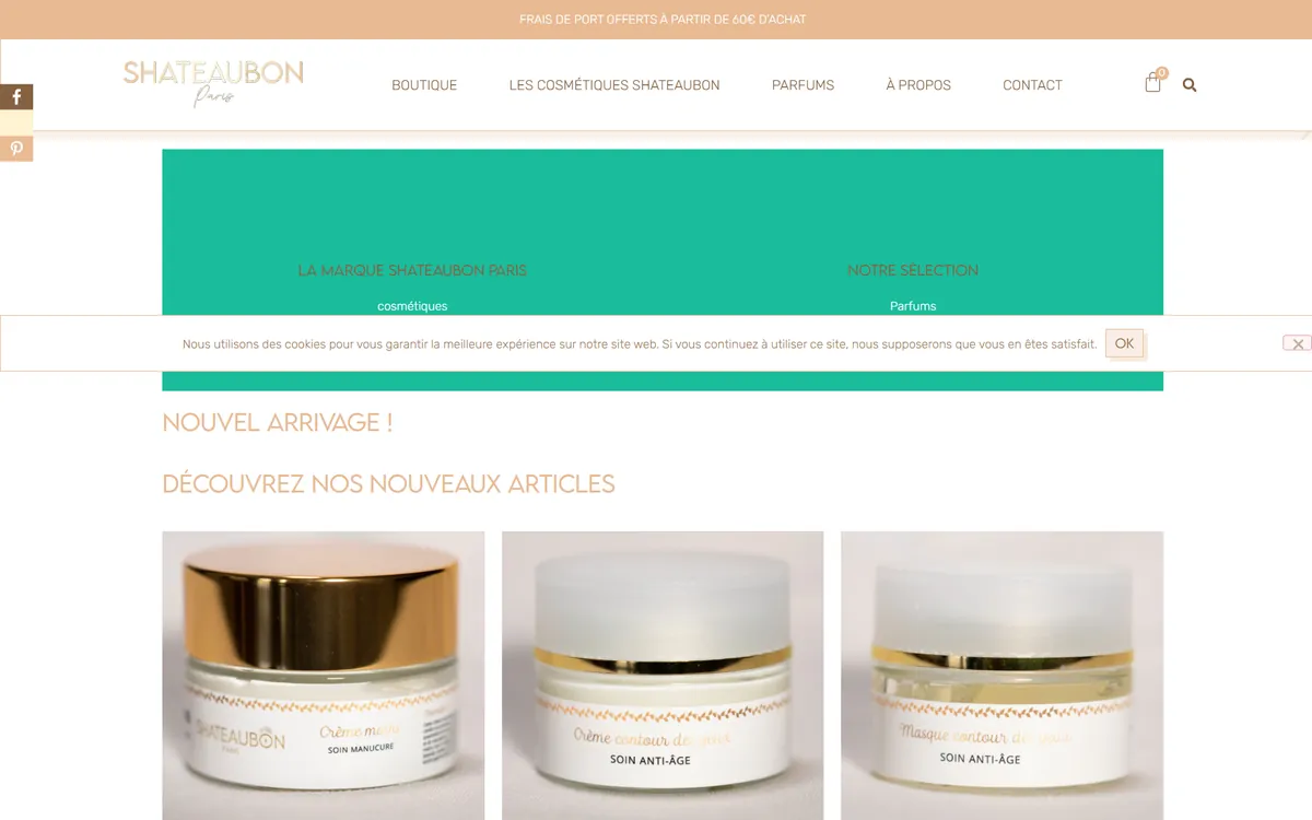 Aperçu du site Shateaubon